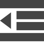 Deindent SVG Icon